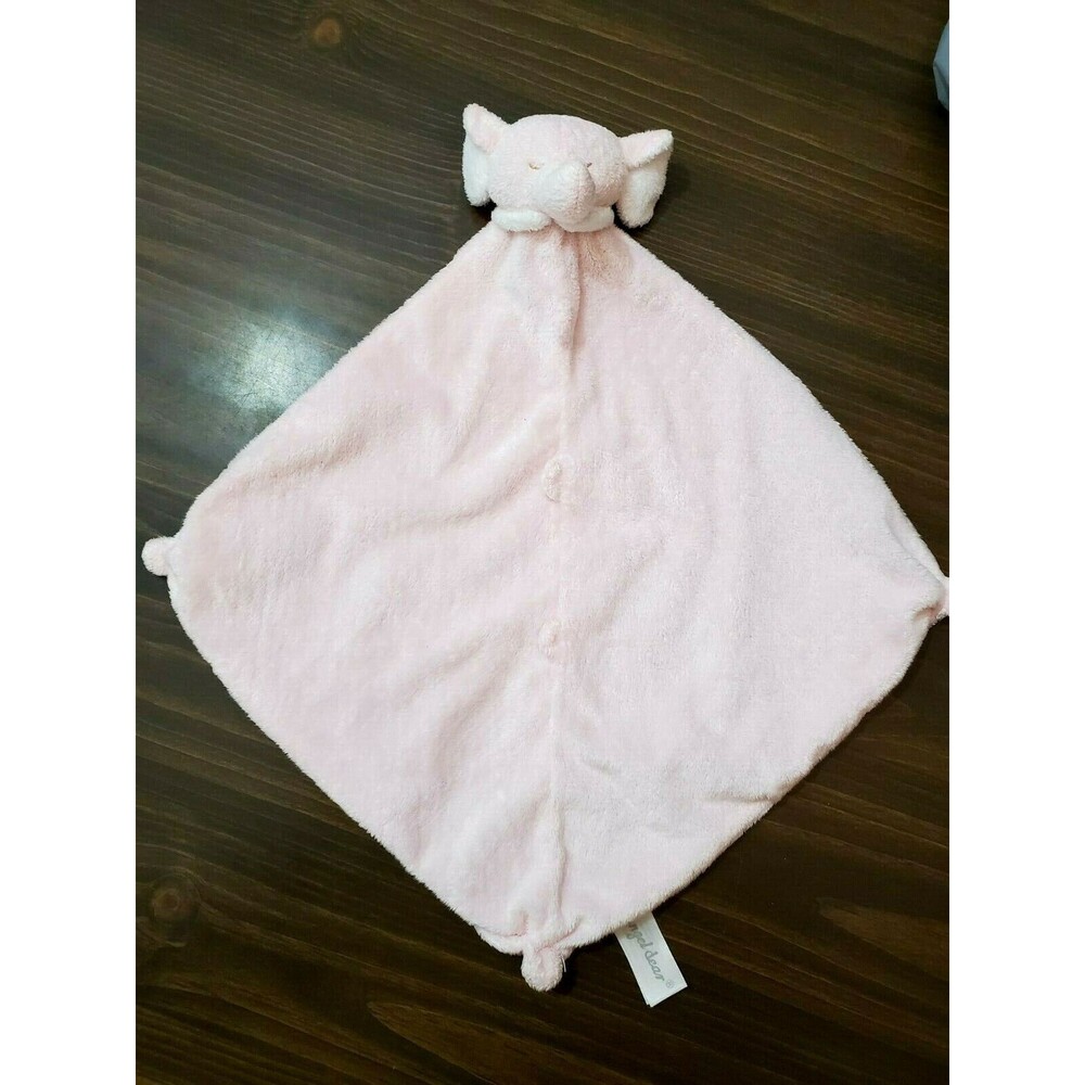 Angel Dear Lovey Elephant Pink Plush 12x12" Nunu Dou- Dou Soft Baby Toy Soother